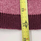 Fashion Bug Women's Sweater Pink M Striped Medium Ramie Wool Blend Soft China
