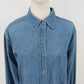 Cambridge Dry Goods Women’s Denim Shirt Size Large Long Sleeve Button Up Blue