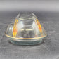 Autumn Leaf Glass Covered Butter Dish 1/4 Lb Hall's Superior Jewel Tea MCM Vtg