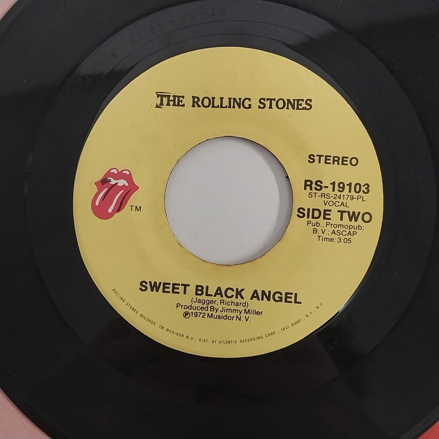 Rolling Stones Tumbling Dice 45 RPM Vinyl Original Lips Sleeve