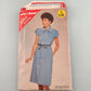 Butterick See & Sew 5262 Vintage Sewing Pattern Misses Dress and Belt Sz B 14-18