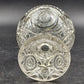 EAPG Pedestal Mini Punch Bowl Clear Glass Spinning Star US Glass 5 Mini Cups Vtg