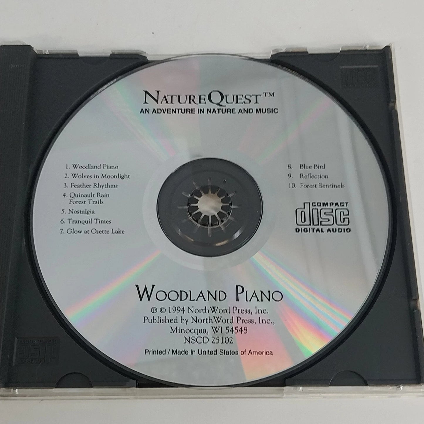 NatureQuest Woodland Piano & Piano By The Sea 2 CD Lot Relaxation Nature Sounds