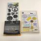 3 pks Clear Unmounted Stamps Peace Signs Cool Dude & Cute Vintage NOS Unopened