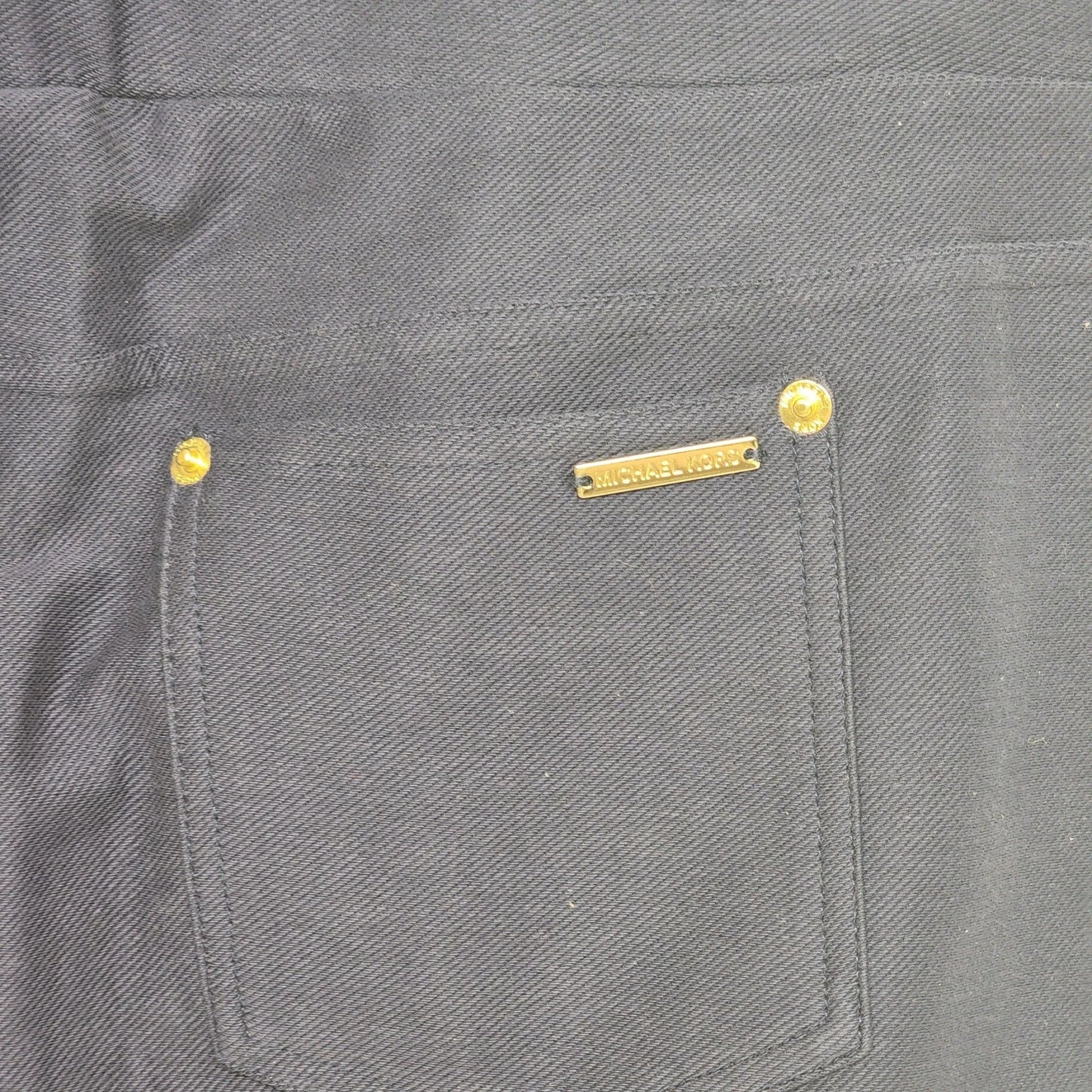 Michael Kors Women's XL Navy Trousers 36x29 High Rise 4 Pocket Career Pants
