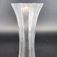 Vintage Lenox Optika Full Lead Crystal Bud Vase Clear Swirl 7 Inch