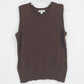 Cherokee Brown Sweater Vest Womens Large Sleeveless Crew Neck Cotton Blend