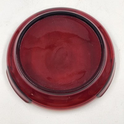 Punch Bowl Stand Base Only 5.25" Royal Ruby Red Glass by Anchor Hocking