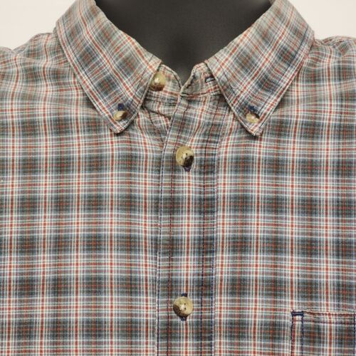 Wrangler Hero Shirt Men's Large Multicolor Plaid Long Sleeve Button-Down Cotton