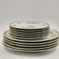 11 PC Floral Mist Fairfield Fine China Set 5 Dinner + 6 Bread Plates Yung Shen