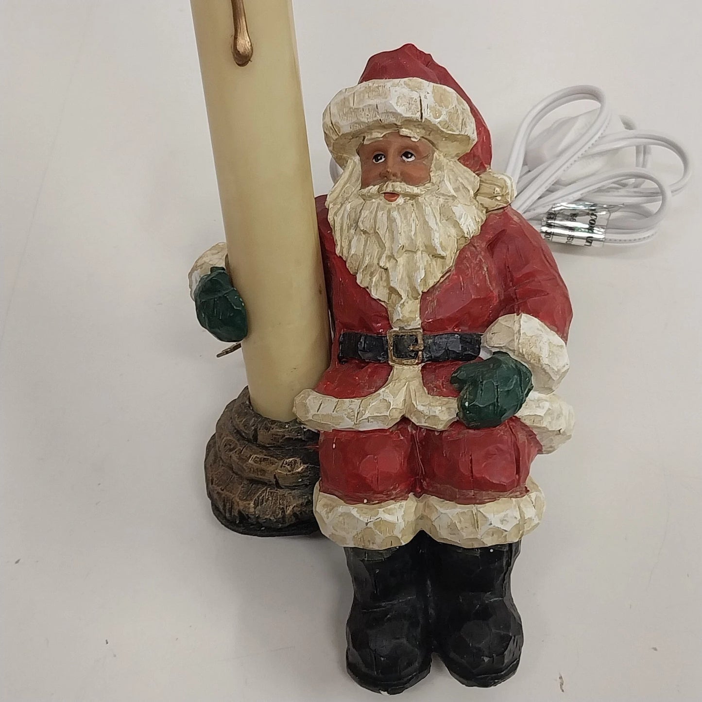 Designer's Choice Santa Shelf Sitter Electric Candle Light Plug In Christmas