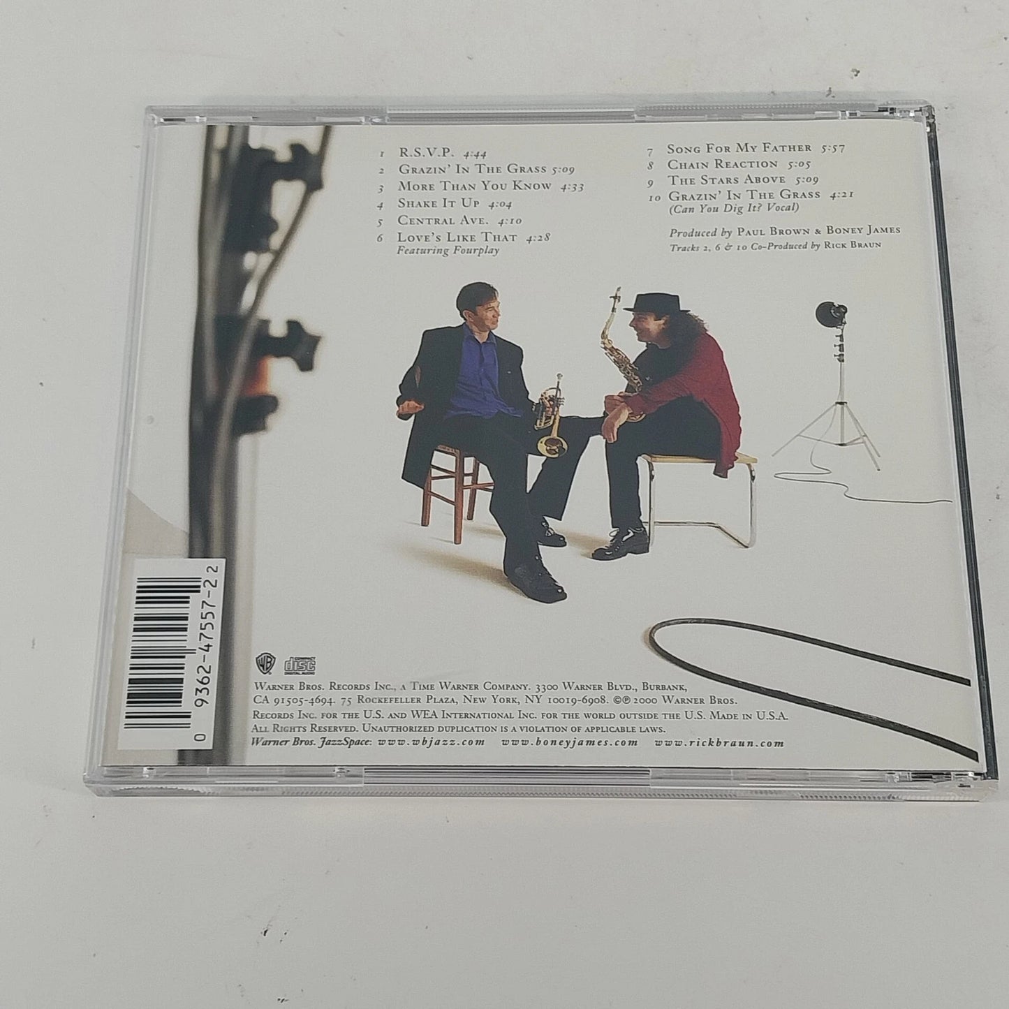 Boney James & Rick Braun Shake It Up CD 2000 Contemporary Jazz Warner Bros. USA
