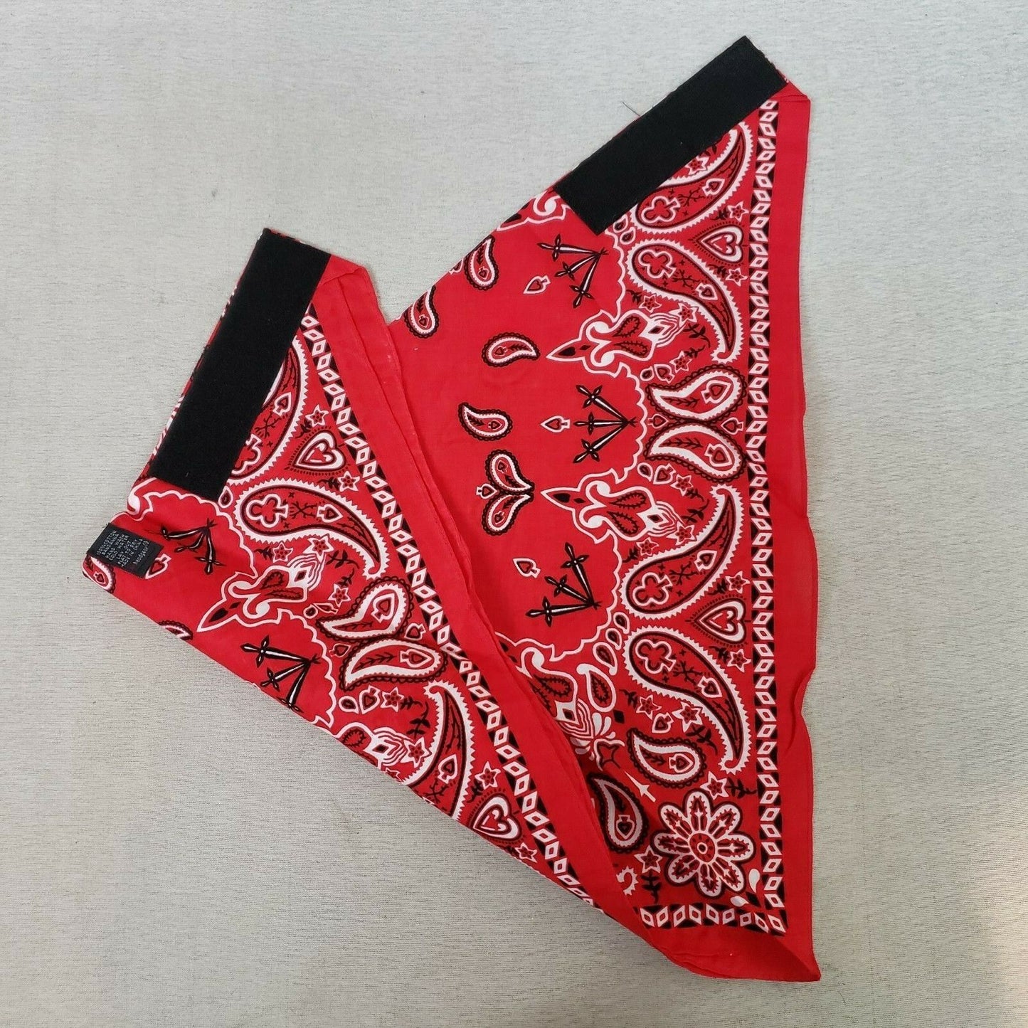 ZANheadgear 3-In-1 Bandanna SportFlex Red Paisley BV003 Adult Hook & Loop