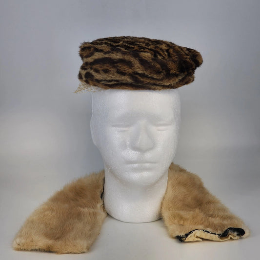 Fur Collar Hat Trim 3 Pc Lot Salvage Mixed Real Fur Edging Pieces Craft Leopard