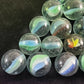 New Cat's Eye Glass Marbles 200 16mm & 10 Shooters 22mm Set Taiwan Vintage Toy