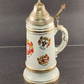 10" German Beer Stein Musical Ceramic Lidded Vintage Personalized Plays GOOD BYE