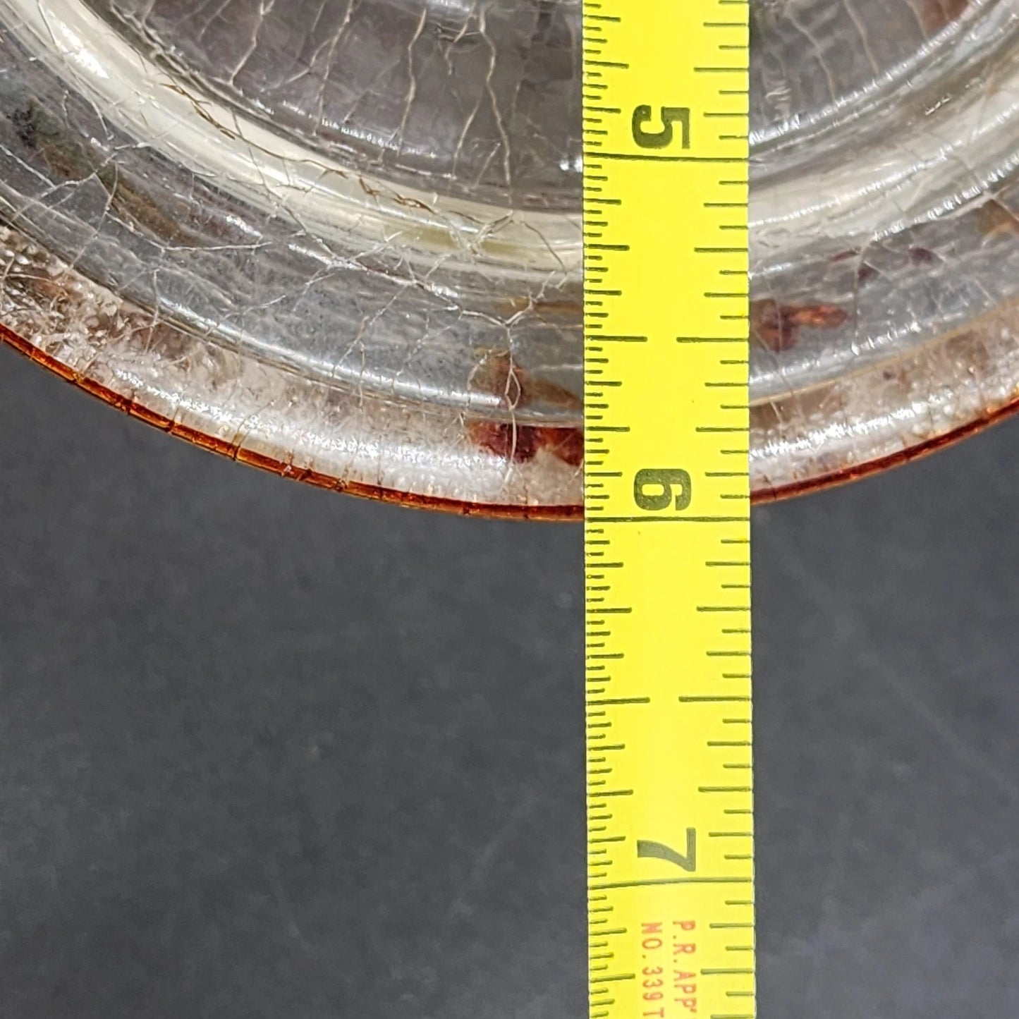 Yankee Candle Large Jar Shade Crackle Glass Pumpkin & Autumn Leaves Fall Holiday