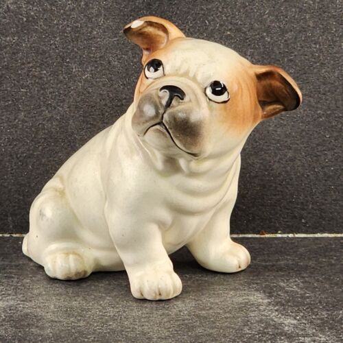 3 French Bull Dog Puppies Josef CG Originals Japan Big Eyes Porcelain Figurines