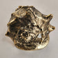 Ceramic Conch Shell Gold Painted & Antique Decorated Centerpiece 6.5"x5"
