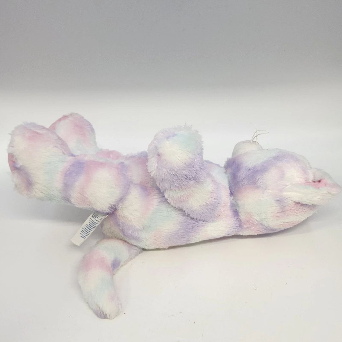 Build-A-Bear Pastel Swirl Kitty Cat Plush 15" Pink Purple Blue Stuffed Animal