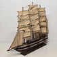 Assembled Model Cutty Sark Clipper Ship Wood Construction Canvas Sails 30" Long