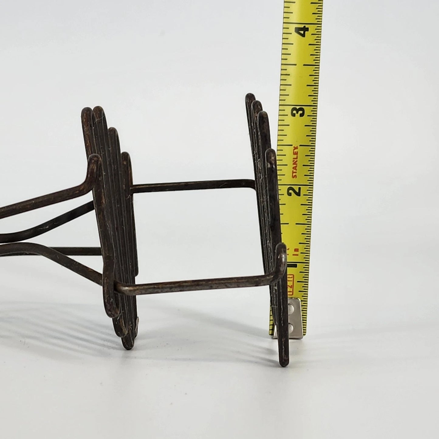 Double Wire Potato Masher Black Wood Handle Spring Action Twisted Wire Vintage