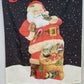 Merry Christmas Santa House Flag Vicky Howard Bag of Toys 40"x28" Large EUC