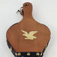 Fireplace Bellows Brass Eagle Wood Leather Hearth Decor Working 15" Taiwan Vtg