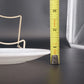 Vintage Hazel Atlas Milk Glass Saucers Grape Floral Set of 2