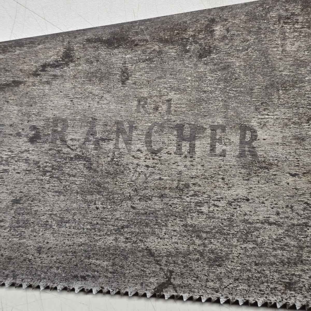 Disston No 1 Rancher 25.5" Crosscut Hand Saw Wood Handle USA Vintage