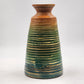 Colorful Coiled Rattan Vase Decorative Basket Boho Woven Art Dried Plant Holder