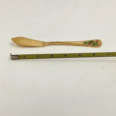 Classic Traditions Goldtone Hollyberry 4pc Serving Set w/ Box