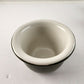 Set 6 Hall Pottery Green White Custard Cups Ramekin Dessert Restaurant