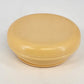 Vintage Bakelite Hair Receiver Yellow Vanity Box 5in Round Lid