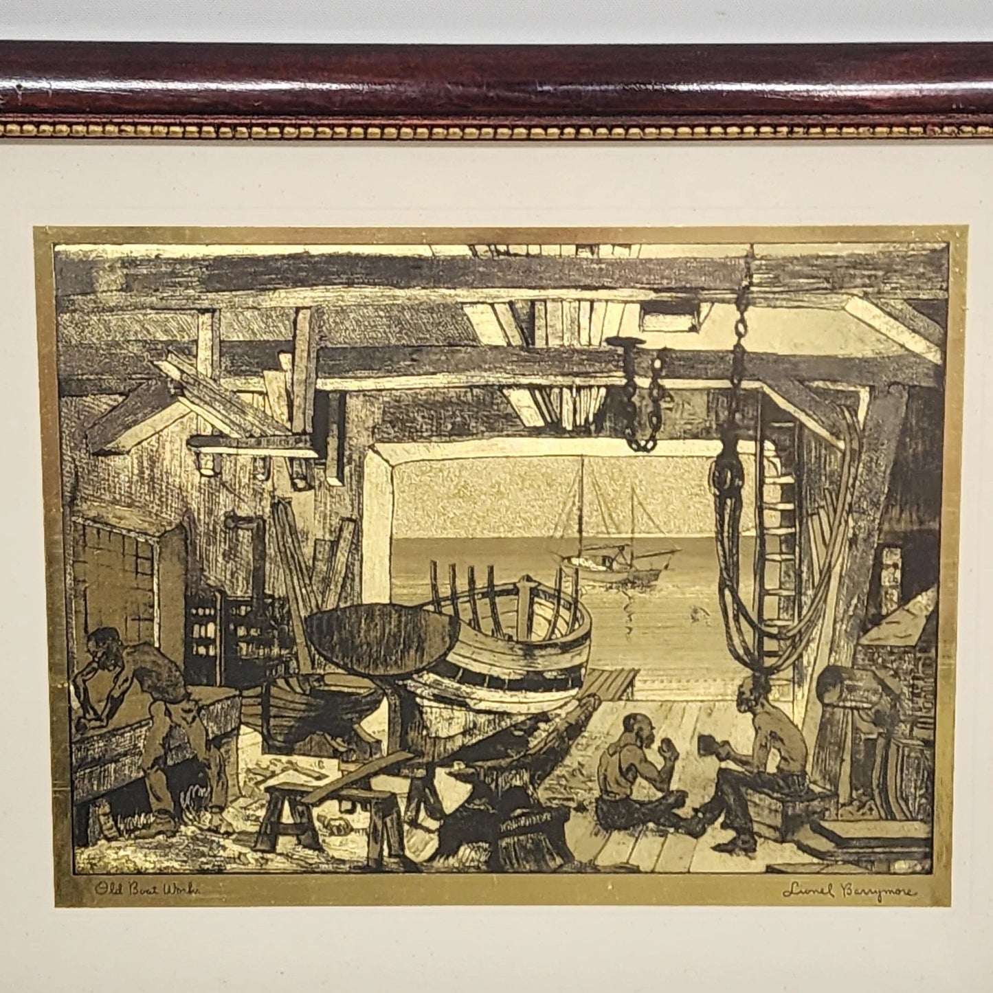 Lionel Barrymore Talio Chrome Framed Venice Prints Set of 4 Signed