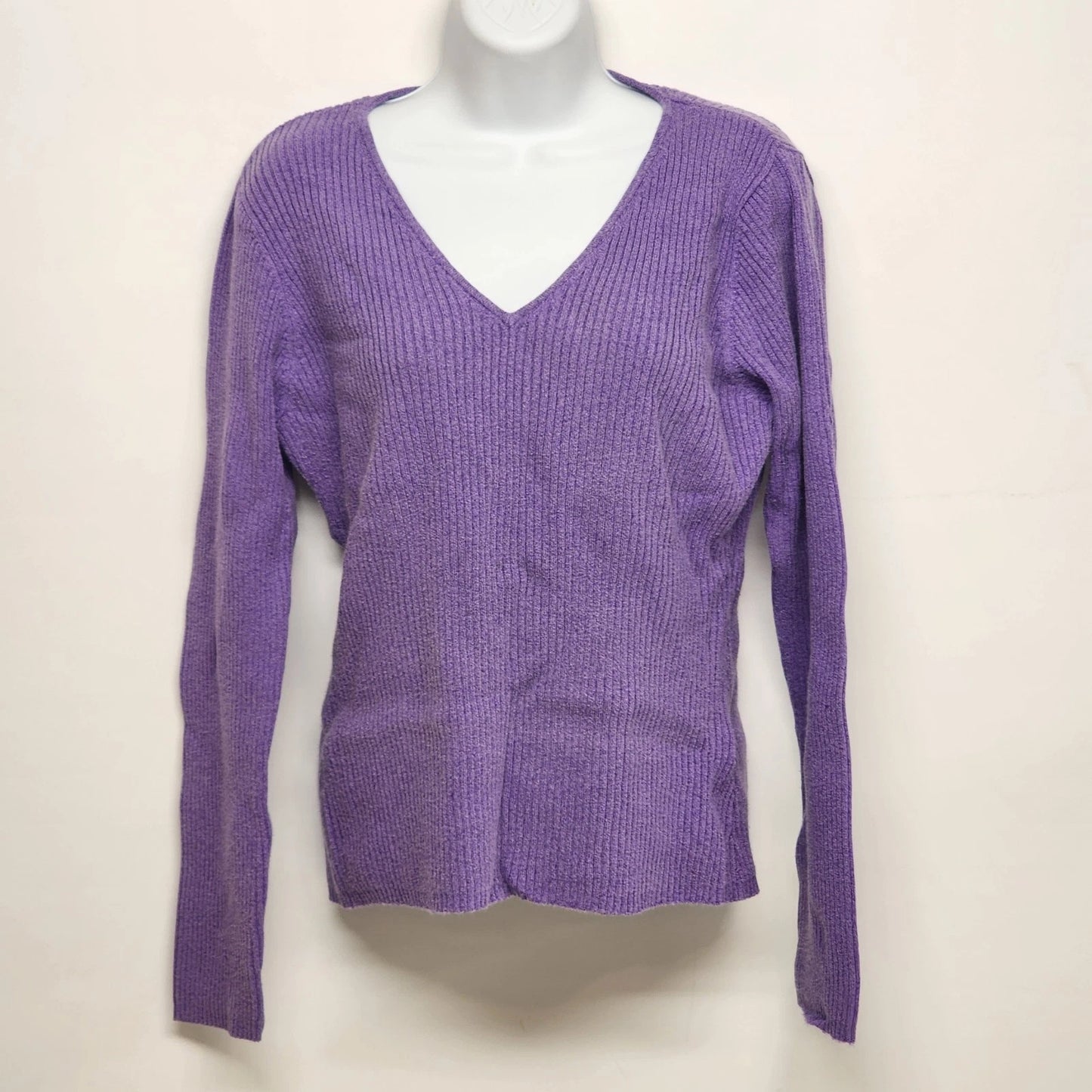 INC International Concepts Purple Pullover Sweater Large