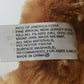 Holiday Home Brown Bear Plush Wearing Black Sweater 14" Long Stuffed Animal