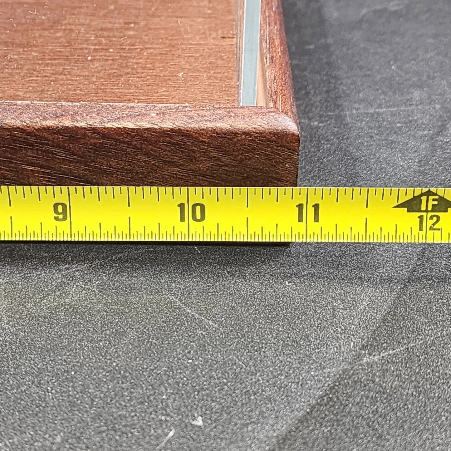 Clear Acrylic Display Case 10x10x23" Display Box with Wood Base Collectible USED