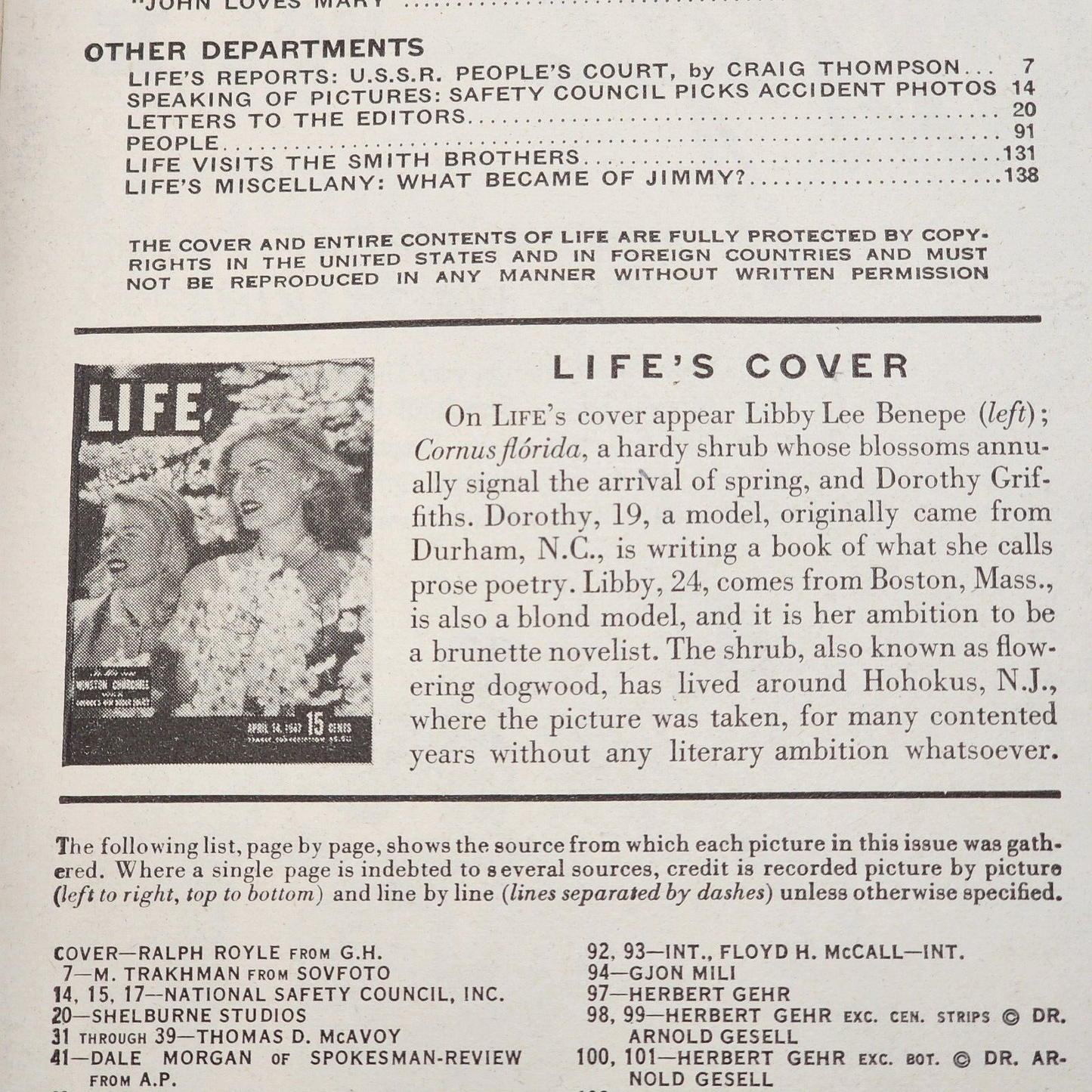 Life Magazine April 14 1947 Winston Churchill wrote on Americas New World Policy