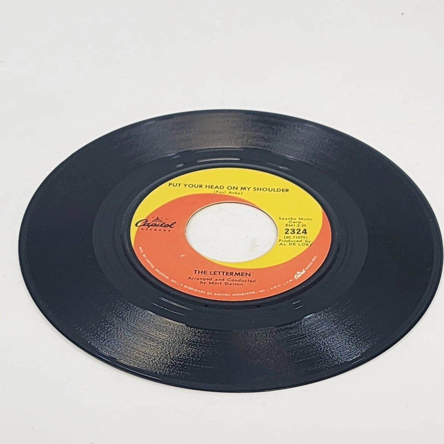 The Lettermen Put Your Head On My Shoulder 45RPM Vinyl