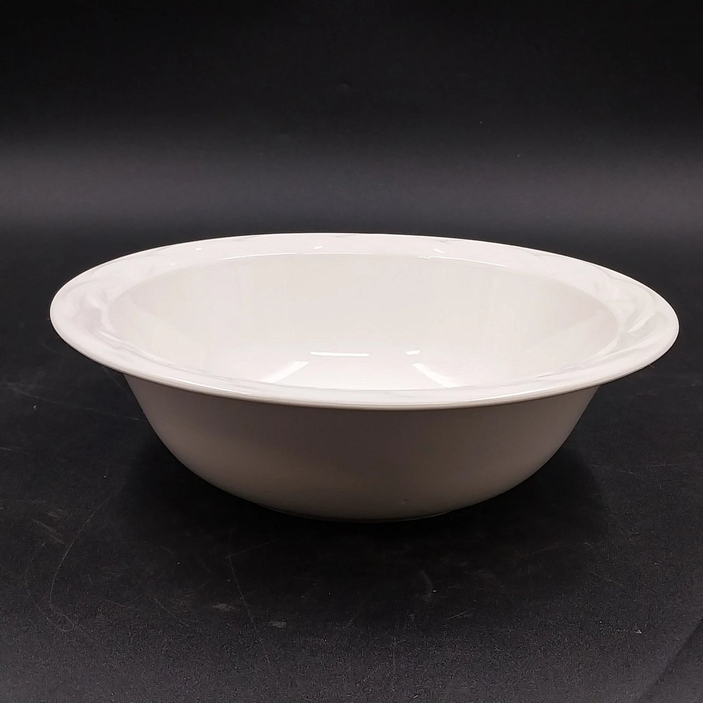 Pfaltzgraff Acadia 9.5" Round Vegetable Serving Bowl Embossed Arches Stoneware