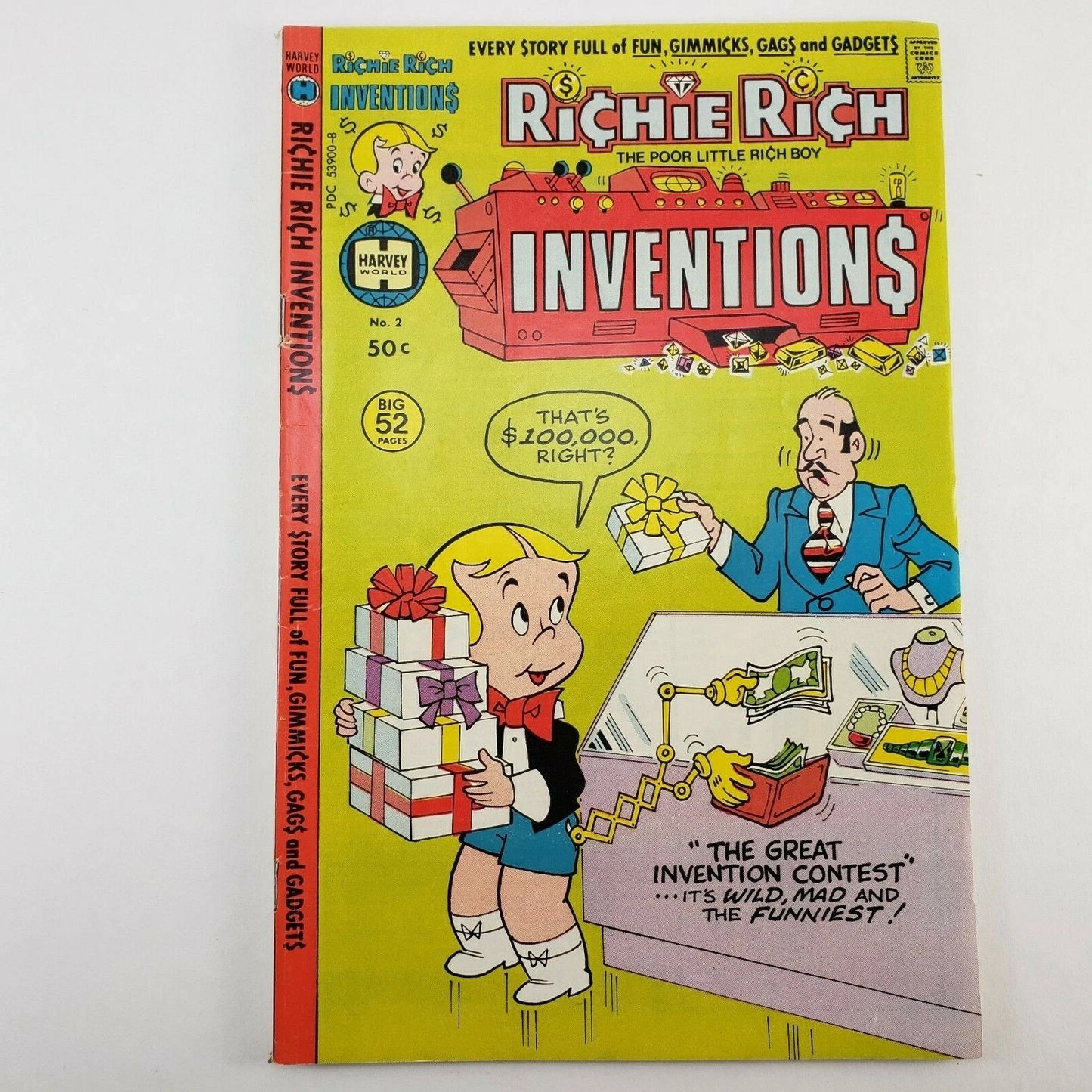 7 Richie Rich Comics VG+ 1978 Archie Series Gold & Silver SupeRichie Graphic