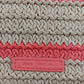 Vera Bradley Coral Straw Wristlet Rain Forest Lily Zip Pouch 10x7 Cosmetic Bag