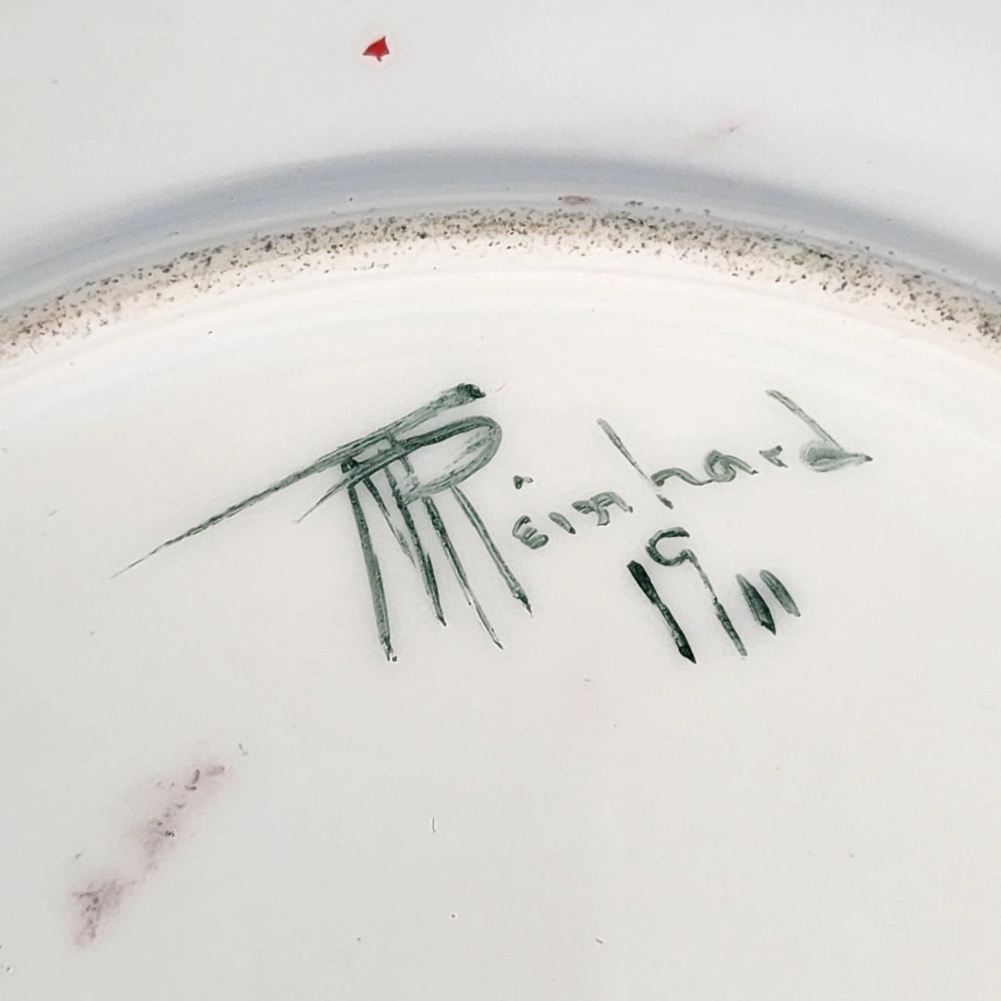 3 Weimar Porcelain Plates 7" Signed T Reinhard Fruit Motif Germany 1911 Antique