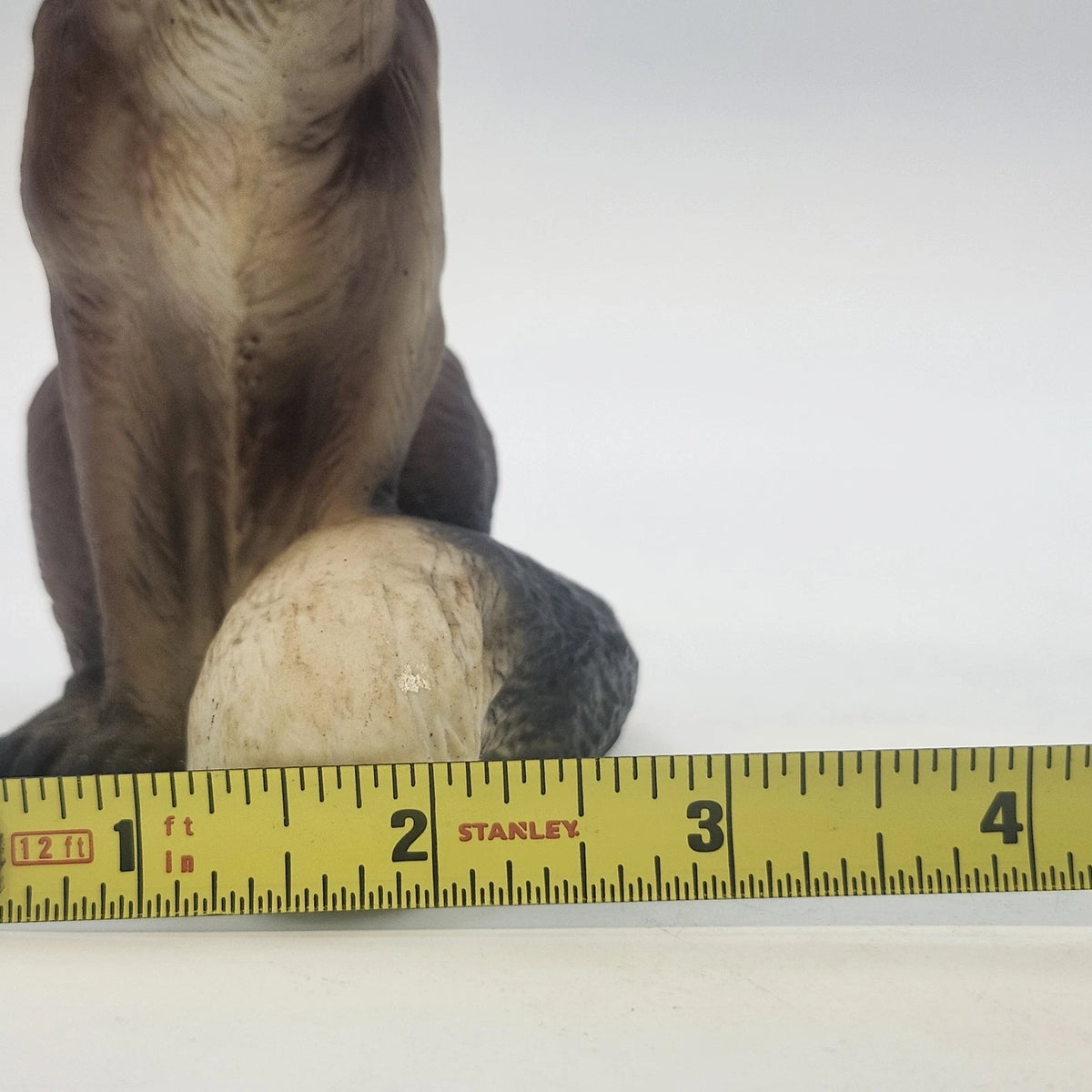 Fox Figurine 5.5" Sitting Brown Cream Bushy Tail Wildlife Animal Rustic Decor