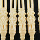 8 Piece Cream Rose Treasure Hors D Oeuvres Cocktail Picks Plastic Forks