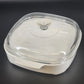 CorningWare MW-A-10 Microwave Browning Dish Skillet 10" with Pyrex A12C Lid Vtg