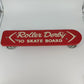 Roller Derby #10 Skateboard Metal Wheels Original Vtg 1960s Near Mint 19" x 4.5"