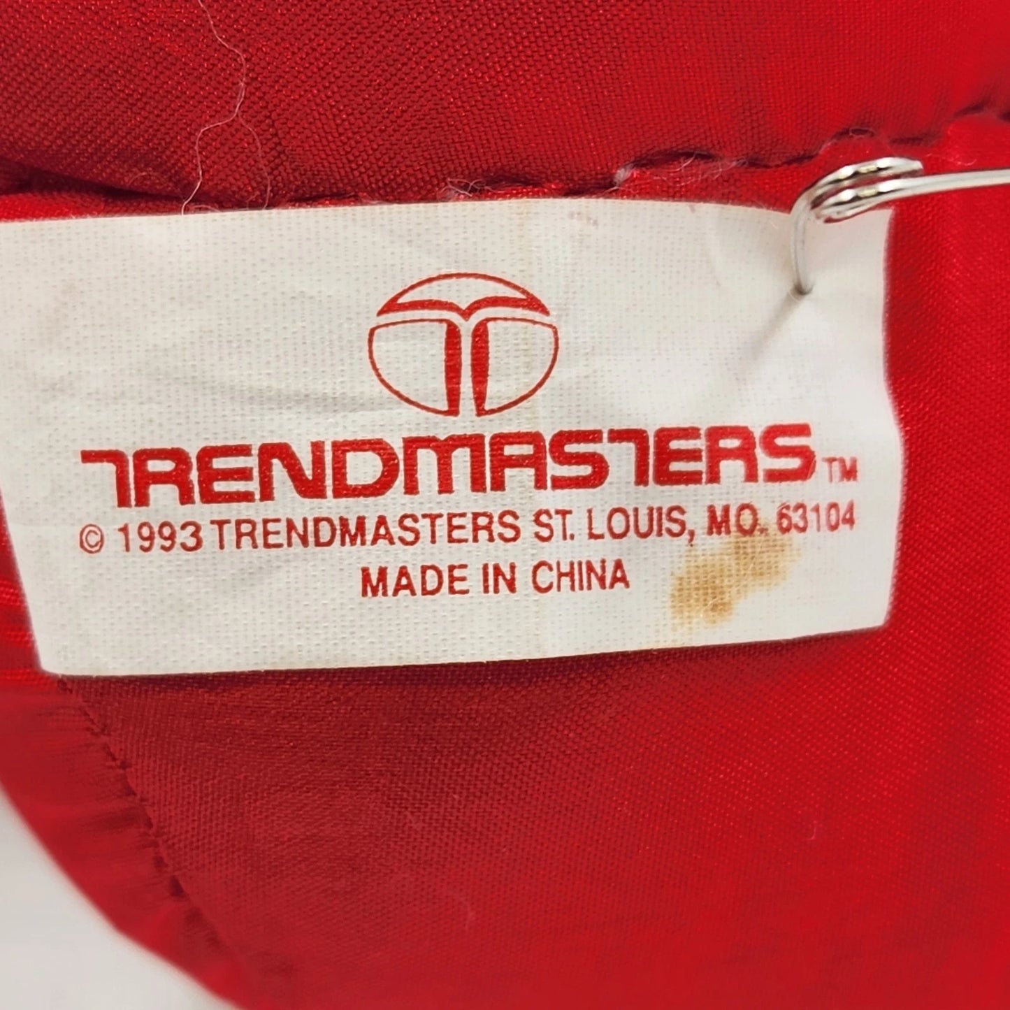 Trendmasters Reindeer Plush Santa Outfit 13" Christmas Jingle Bell Antlers 1993