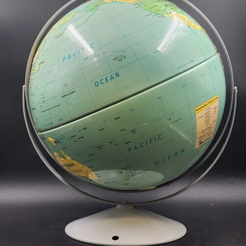 Nystrom 16" Intermediate Political Classroom Globe 38-476 Double Axis Pedestal